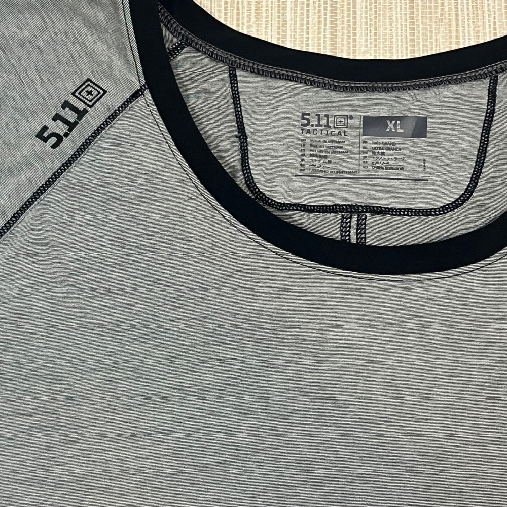 5.11 Tactical Long Sleeve Shirt Womens XL Heather Gray Athletic Crew Neck‎ Freya